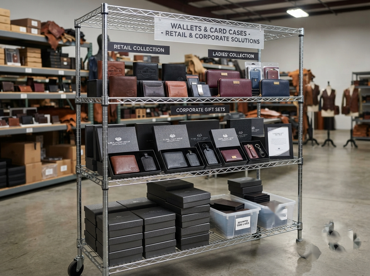 Leather wallets and card cases