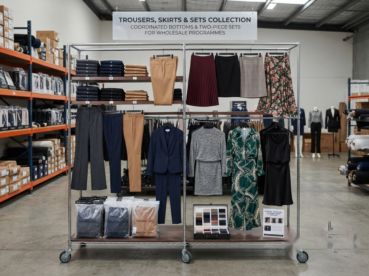Ladies trousers, skirts and sets