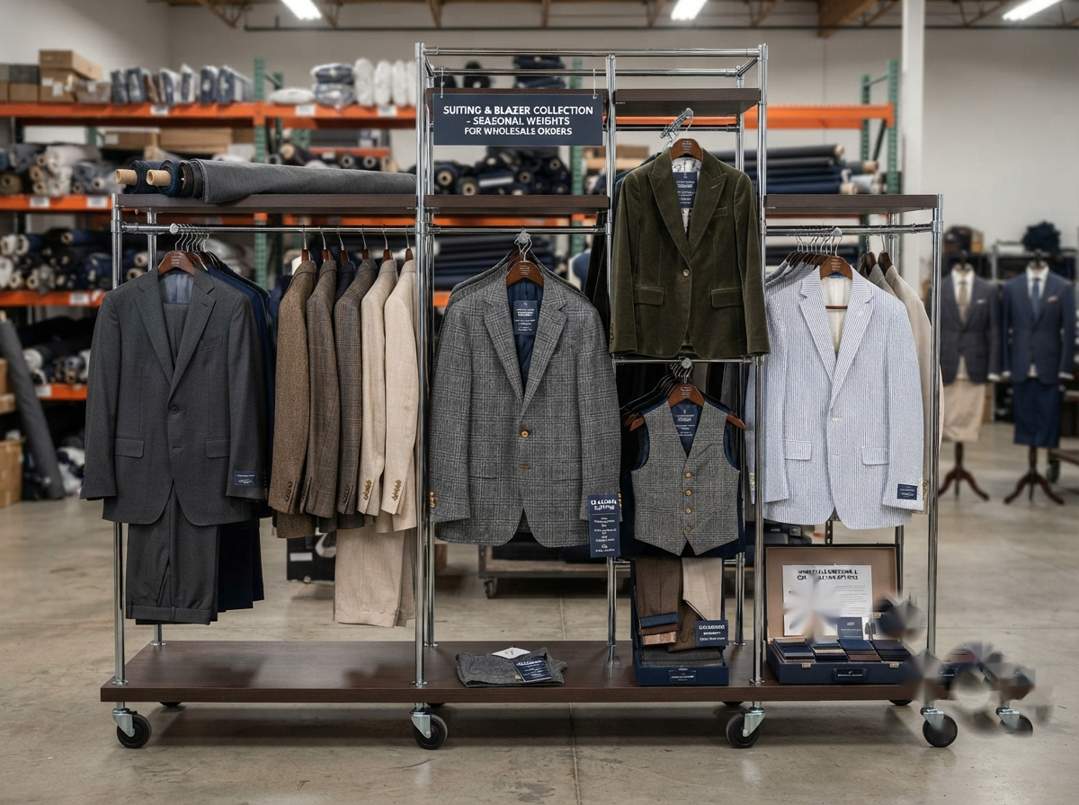 Suiting and blazers for corporate apparel