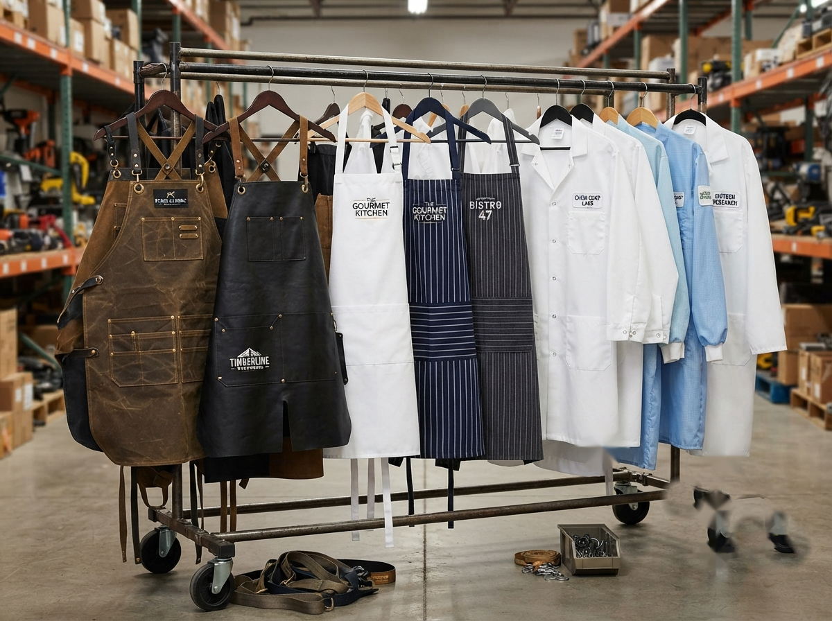 Work aprons and smocks