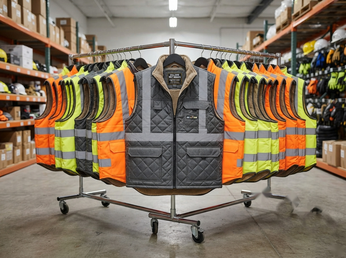 Insulated high-visibility safety vests