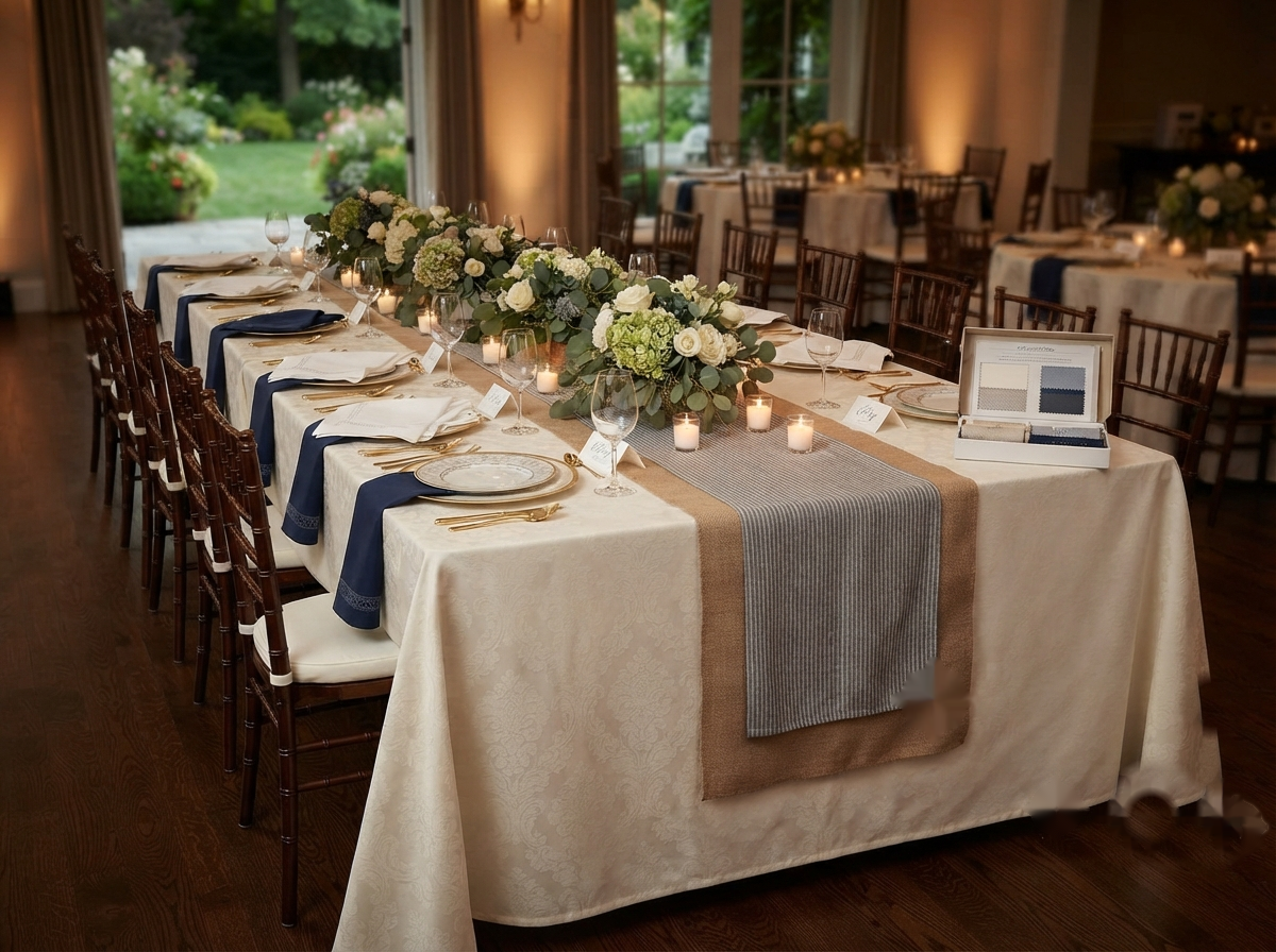 Table linen for dining rooms and events