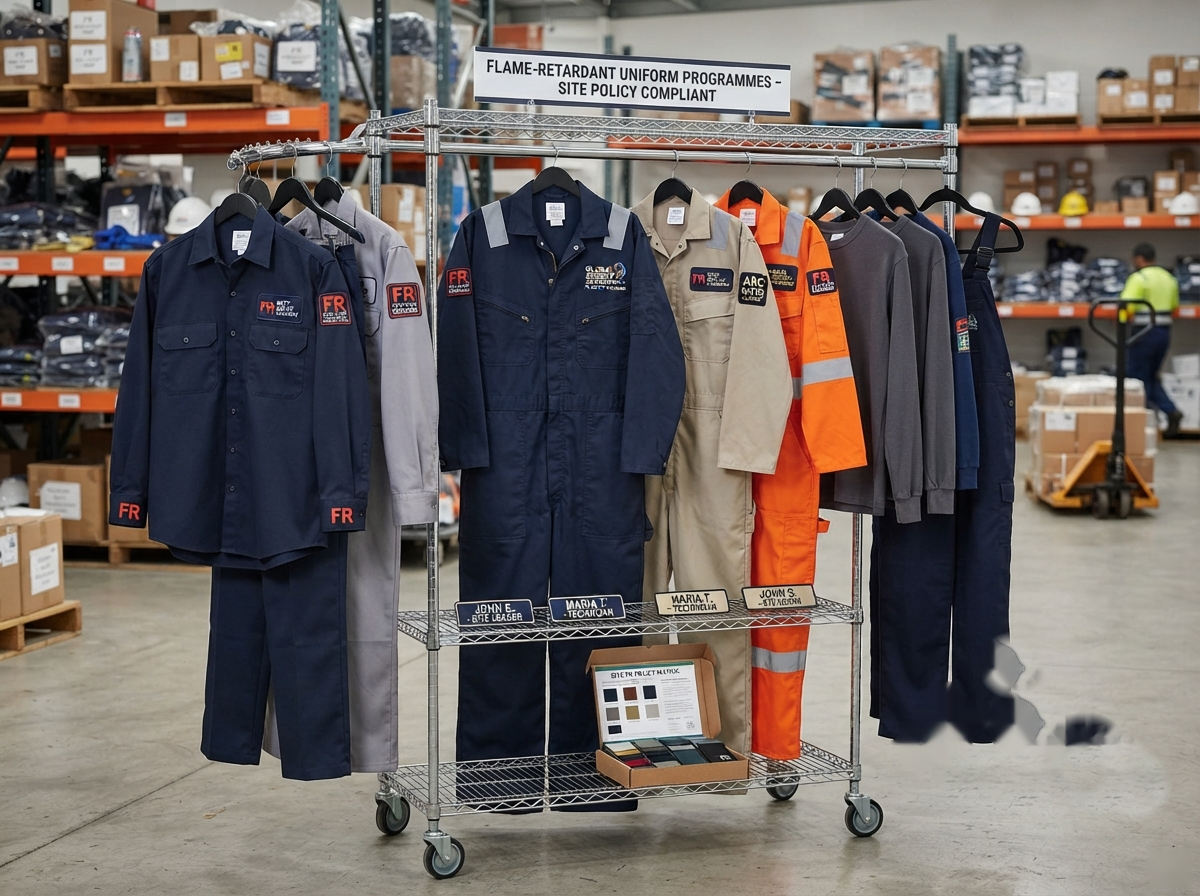 Flame-retardant uniform programme